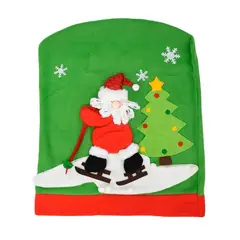 GENERICO - Fundas de Sillas Navideñas diseño Papa Noel