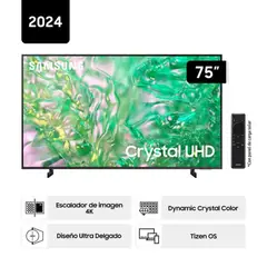SAMSUNG - Televisor UN75DU8000GXPE 75 4K Crystal UHD