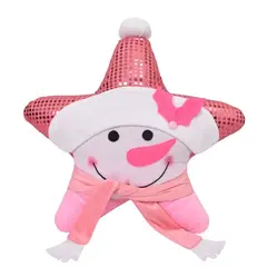 GENERICO - Cojin Navideño Estrella 50x50cm Muñeco Nieve