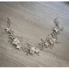 ANADE HANDMADE - TOCADO TIARA ACCESORIO CABELLO JOYAS DE NOVIA