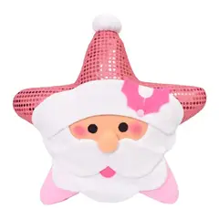 GENERICO - Cojin Navideño Estrella 50x50cm Papa Noel