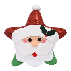GENERICO - Cojin Navideño Estrella 50x50cm Papa Noel
