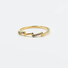 GENERICO - Anillo Rayito de Sol en Plata Bañada en Oro