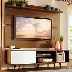 MADESA - Centro de Entretenimiento para TV Dubai Mesa y Panel Hasta 65 Pulgadas