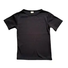 RED CARROT - Polo unisex niño manga corta algodon negro