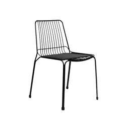 NIHM - Silla Comedor de Metal Humbo Negro
