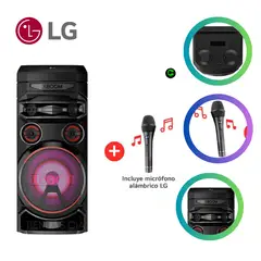 LG - Torre de Sonido XBOOM con Bluetooth y Karaoke RNC7