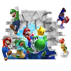 SKIN - Pegatinas de Mario Bros Decoración de Pared Muebles Mod A