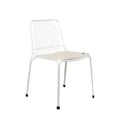 NIHM - Silla Comedor de Metal Humbo Blanco