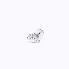 NATHALIE BIRD - PIERCING MEDIA LUNA 5MM SILVER