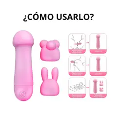 DR PINKY - Vibrador Consolador para Mujer Varita Nana Masajeador Rosa