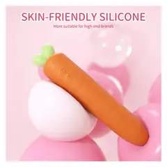 DR PINKY - Vibrador Mujer Consolador Carota con Empuje y Calor Estimula Clitoris