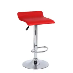 DECORPLAS - Banco de Bar Giratorio Rojo Valencia