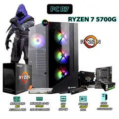 AMD - Computadora PC Ryzen 7 5700G RAM 16GB SSD 500GB CON GRAFICOS RADEON