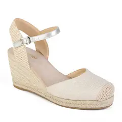 STHEF - SANDALIA MUJER CASUAL PLATA 8051