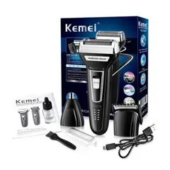 KEMEI - Afeitador Electrico Km 5560-5561 Grooming Kit 3en1 Phombre