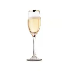 ALLEGRA - SET X6 COPAS CHAMPAGNE IBIZA GOLD FILO DORADO