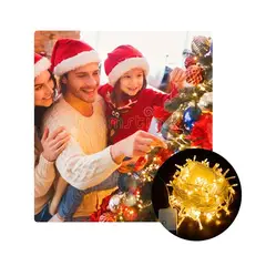 GENERICO - Luces led Lineales tipo Navideño de 15mts Amarillo