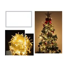 GENERICO - Guirnalda Luces led Año Nuevo, Festivales de 15 mts Amarillas