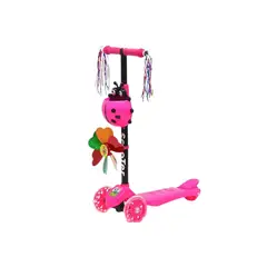 GENERICO - SCOOTER DE NIÑA REGULABLE CON LUCES