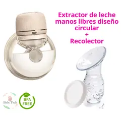 GENERICO - Extractor de Leche Manos Libres Diseño Circular Recolector