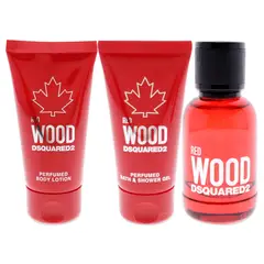 DSQUARED2 - Red Wood Gift Set EDT50ml+Loción+Gel de baño