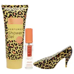 GLAMOUR AND HEELS - Beauty Heels Leopard Set EDP30ml+EDP15ml+Gel GlamourHeels