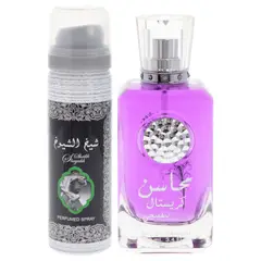 LATTAFA - Mahasin Crystal Violet EDP100ml+Spray50ml Gift Set