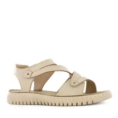 ECCO - Sandalias Mujer Rita02 Hueso Cuero Natural