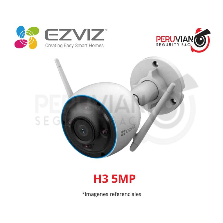 CAM IP EXT H3 5MP WIFI 24GHZ LENTE 28MM - AUDIO DOBLE VÍA