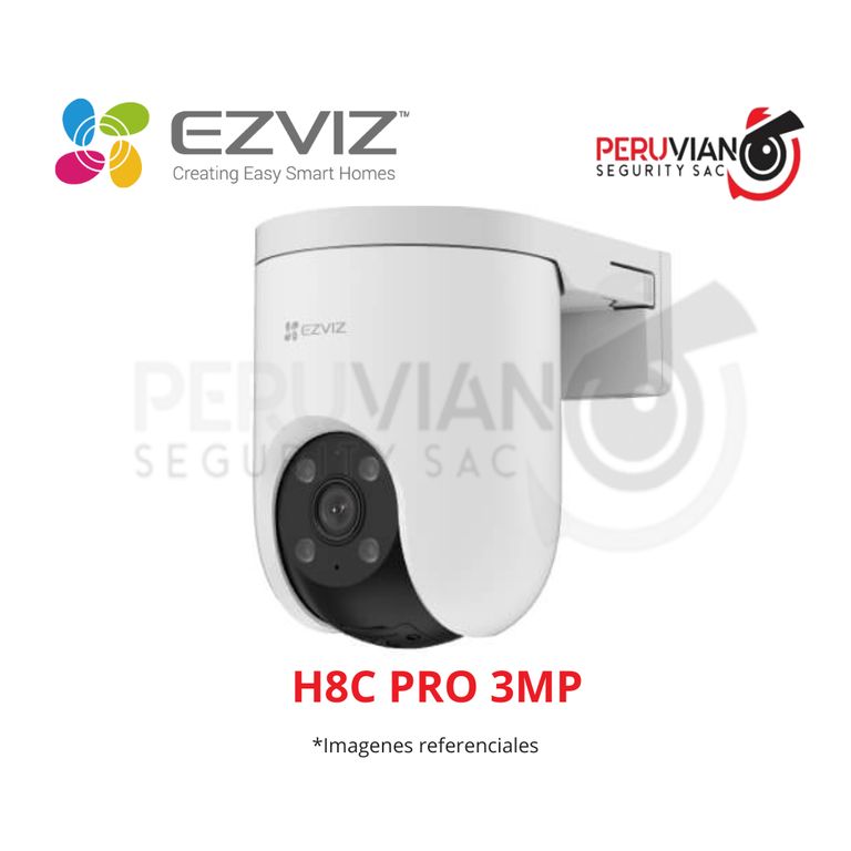 CAM IP PT EXT H8C 2K 3MP WIFI 24GHZ LENTE 4MM