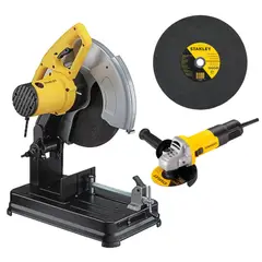 STANLEY - COMBO TRONZADORA 14" 2200W, AMOLADORA 750 W 10 DISCOS