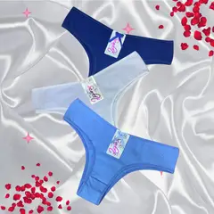 GENERICO - Tripack Bikini de Algodón Scarlet