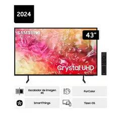 SAMSUNG - Televisor 43 Crystal UHD 4K Smart TV Tizen 43DU7000