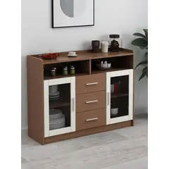 GENERICO - Mueble Organizador de Cocina Moderno Sara Marrón R&R Muebles