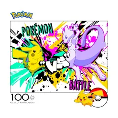 POKEMON - ROMPECABEZA 100 PIEZAS PIKACHU VS MEWTWO