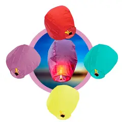 GENERICO - Globos de los Deseos de Cantoya Pack x 4unidades