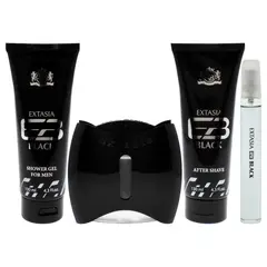 NEW BRAND - Prestige Extasia Black Set EDT100ml+EDT15ml+Gel