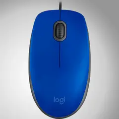 LOGITECH - Mouse M110 Silent Óptico 90% Menos Ruido Azul