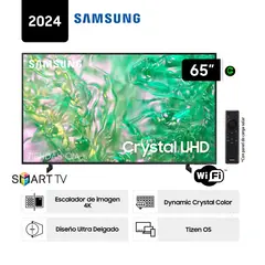 SAMSUNG - TELEVISOR - UN65DU8000GXPE CRYSTAL UHD