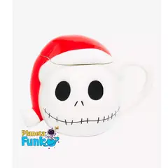 DISNEY - TAZA MUG 3D SANTA JACK SKELLINGTON CON TAPA NAVIDEÑA
