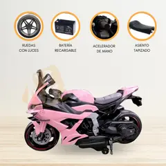 CONFORT KID'S - Moto a Batería 24 VLT para Niños «HALCÓN» Pink