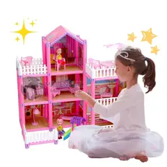 GENERICO - Juguete Casa de Muñecas Amoblada para Niñas de 162 pcs