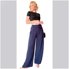 SOLO LEGGINGS - Pantalon Palazzo Asturia Mujer Solo Basics