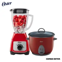 OSTER - COMBO ARROCERA + LICUADORA - ROJO