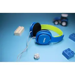 PHILIPS - AUDÍFONOS PARA NIÑOS SHK2000BL AZUL CON VERDE