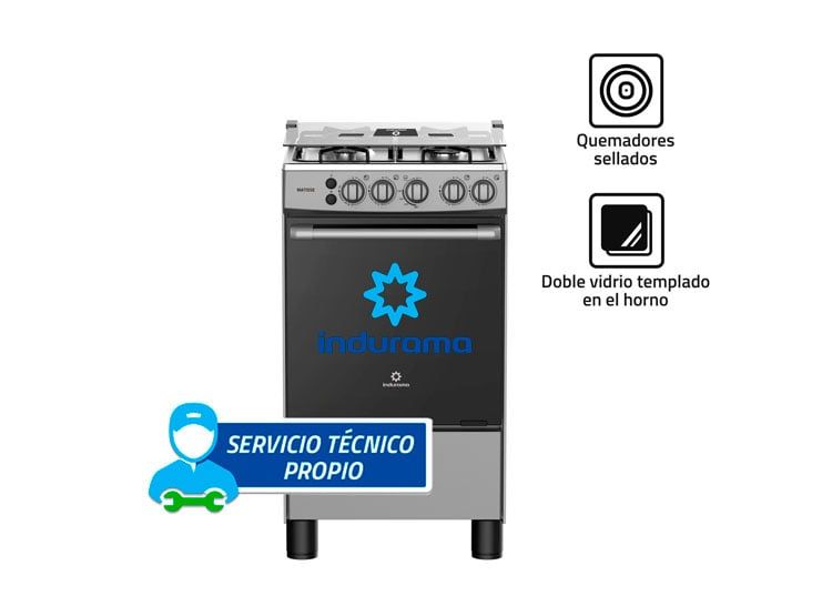 COCINA A GAS GLP 4 HORNILLAS MATISSE