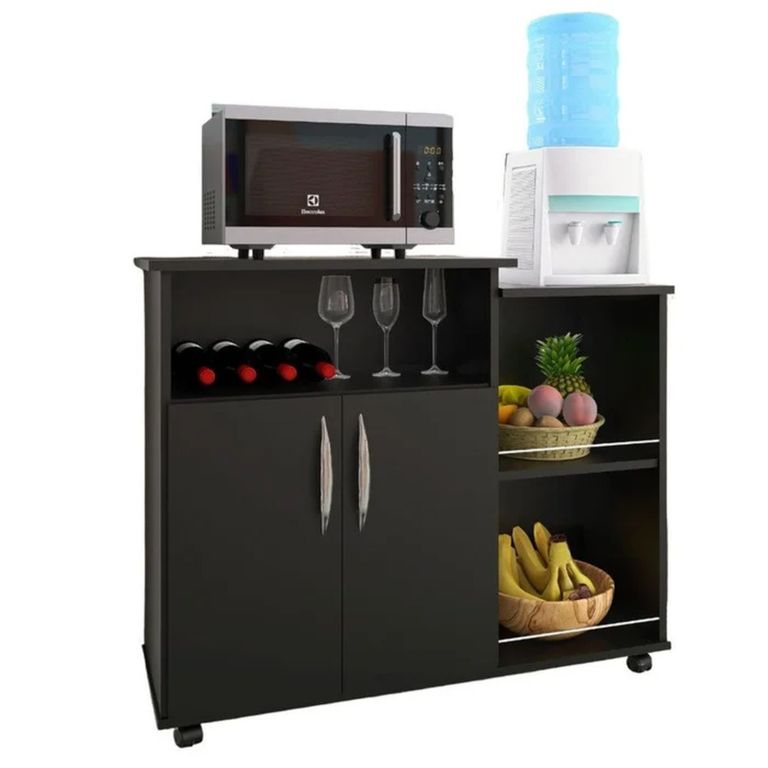 Mueble de Microondas Nilego Negro R&R MUEBLES