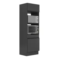 GENERICO - Mueble de Microondas Grek Negro R&R MUEBLES