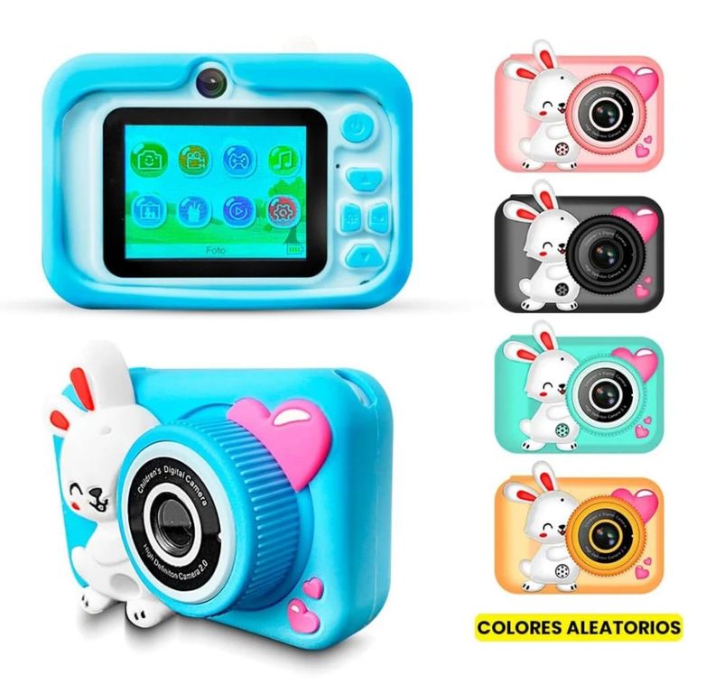 Mini Camara para niños 12 MP UHD - CAMARA PRINCIPAL Y SELFIE- MP3